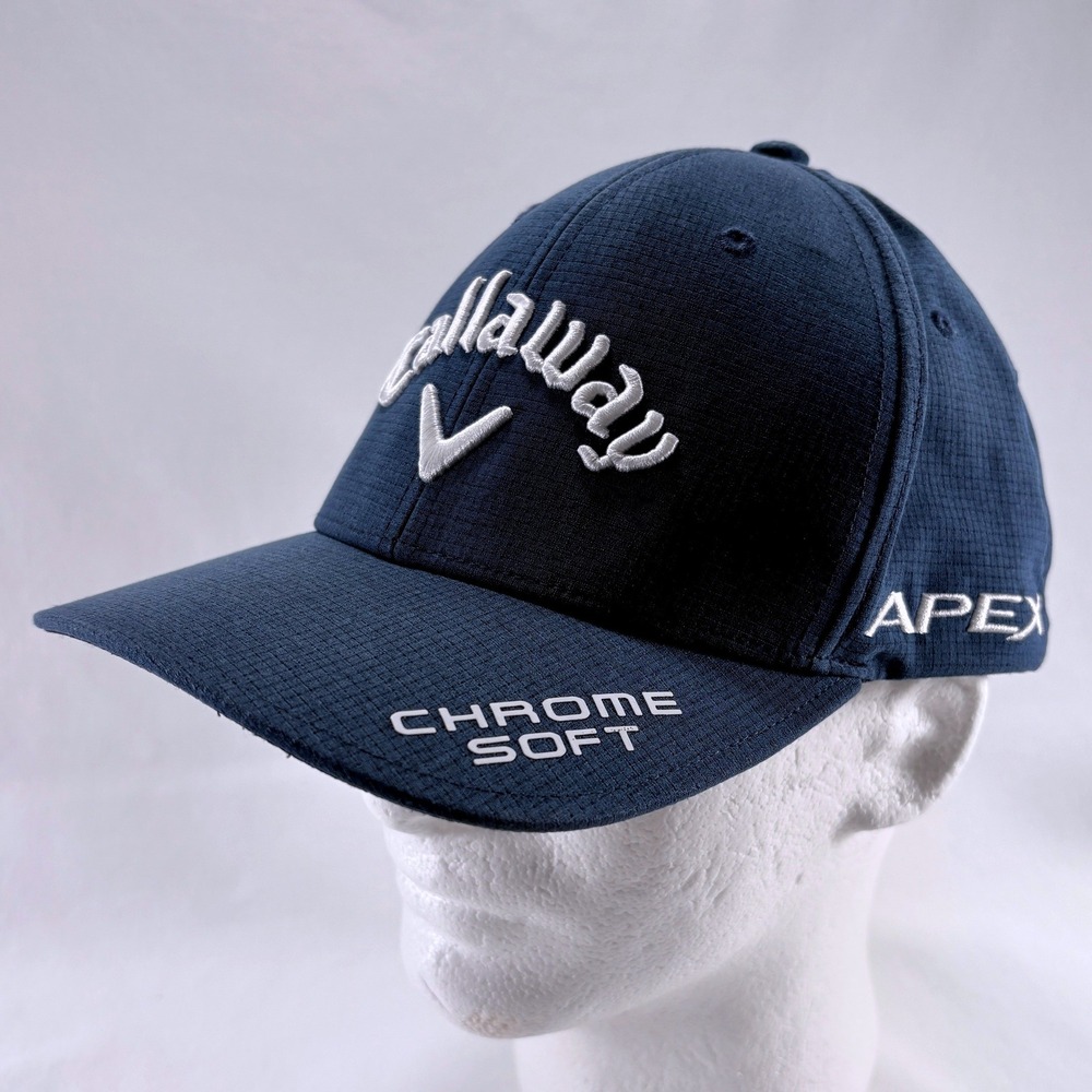 Callaway Chrome Soft Apex Paradym Odyssey Ripstop Navy Blue Golf Hat Cap